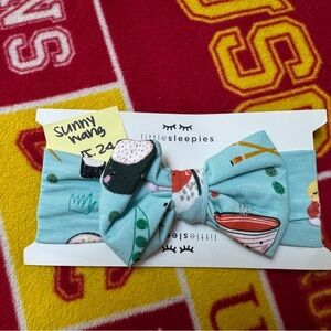 Little Sleepies sushi Bow Headband